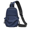 thumbnail image 1 of Hukapapa Sling Crossbody Mochila Bolso de hombro para hombres y mujeres, Mochila ligera con una correa Sling Bagblue, 1 of 6