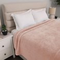 thumbnail image 3 of Shearling Blanket, Peach 90" x 90", 3 of 7