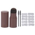 thumbnail image 4 of Eyebrow  Stencil Kit Eyebrow  Shaping Set Eyebrow  Set Brow Powder  Kit Eyebrow Stencils Eyebrow  Shaping Kit Eyebrow Powder Stick 10 Stencils Brush Eyebrow Makeup Tools 1.8gDark, 4 of 8