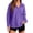 Purple(Womens Sweatshirts), variant on GUACER Long Sleeve Tops for Women Hoodless Trendy Oversized Half-Zip Soft Casual Pullover Sweatshirts