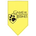 thumbnail image 1 of Game Of Bones Screen Print Bandana Yellow Large, 1 of 1