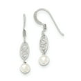 thumbnail image 1 of Beautiful Sterling Silver White FW Cultured Pearl Dangle Earrings, 1 of 2
