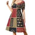thumbnail image 3 of Bandera de Serbia Vestido sin mangas Vestido de invitada de boda Vestido de verano Mujer para mujer Vestido largo para mujer, 3 of 7
