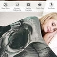 thumbnail image 3 of Shiartex Skull Throw Blanket Flannel Skull Gifts for Women Men Adults Soft Warm Lightweight Office Home Couch Sofa Couch Living Room Bed Camping Travel Skull Blankets Skull Decor 60x80in, 3 of 6