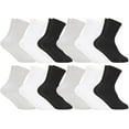 thumbnail image 2 of SOCKS'NBULK Sport Cotton Unisex Crew, Ankle, Tube Socks, Children (Kid's 4-6, 12 Pairs Mixed Assorted), 2 of 7