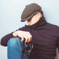 thumbnail image 4 of Wool New Boys Caps Men Herringbone Flat Caps by Cap Woolen Driving Hats Vintage Inspired Hat Winter, 4 of 4