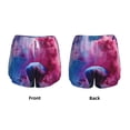 thumbnail image 3 of KLL Color Explosion Makeup Brush Pattern Shorts Women,Athletic Shorts High Waisted Running Shorts Pocket Sporty Short Gym Elastic Workout Shorts-Medium, 3 of 7