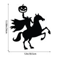thumbnail image 4 of Halloween Door Sticker Witch Horse Party Scene Layout Windows Sticker Living Room Glass Wallpaper, 4 of 5