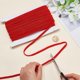 thumbnail image 3 of Cinta decorativa PH PandaHall roja con ribete trenzado de 25 m y 8 mm, 3 of 6