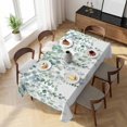 thumbnail image 3 of Eucalyptus Leaves Table Cloth Waterproof Tablecloths, Spring Summer Farmhouse Botanical Tablecloth Dining Table Cover for Kitchen Party Tabletop Outdoor, Rectangle Tablecloth 60x120 Inch, 3 of 9