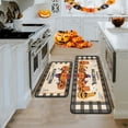 thumbnail image 7 of Halloween Pumpkin Kitchen Rug Set of 2 Washable Non Slip, Holiday Farmhouse Party Floor Mat for Home Kitchen Decorations, Sink, Office, Laundry 17"x47"+17"x30", 7 of 7