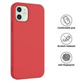 thumbnail image 4 of Takfox For iPhone 12 Pro Max Case 6.7 inch(2020 Release),Liquid Silicone Case Gel Rubber Full Body Protection Shockproof Drop Protection Case - Red, 4 of 7