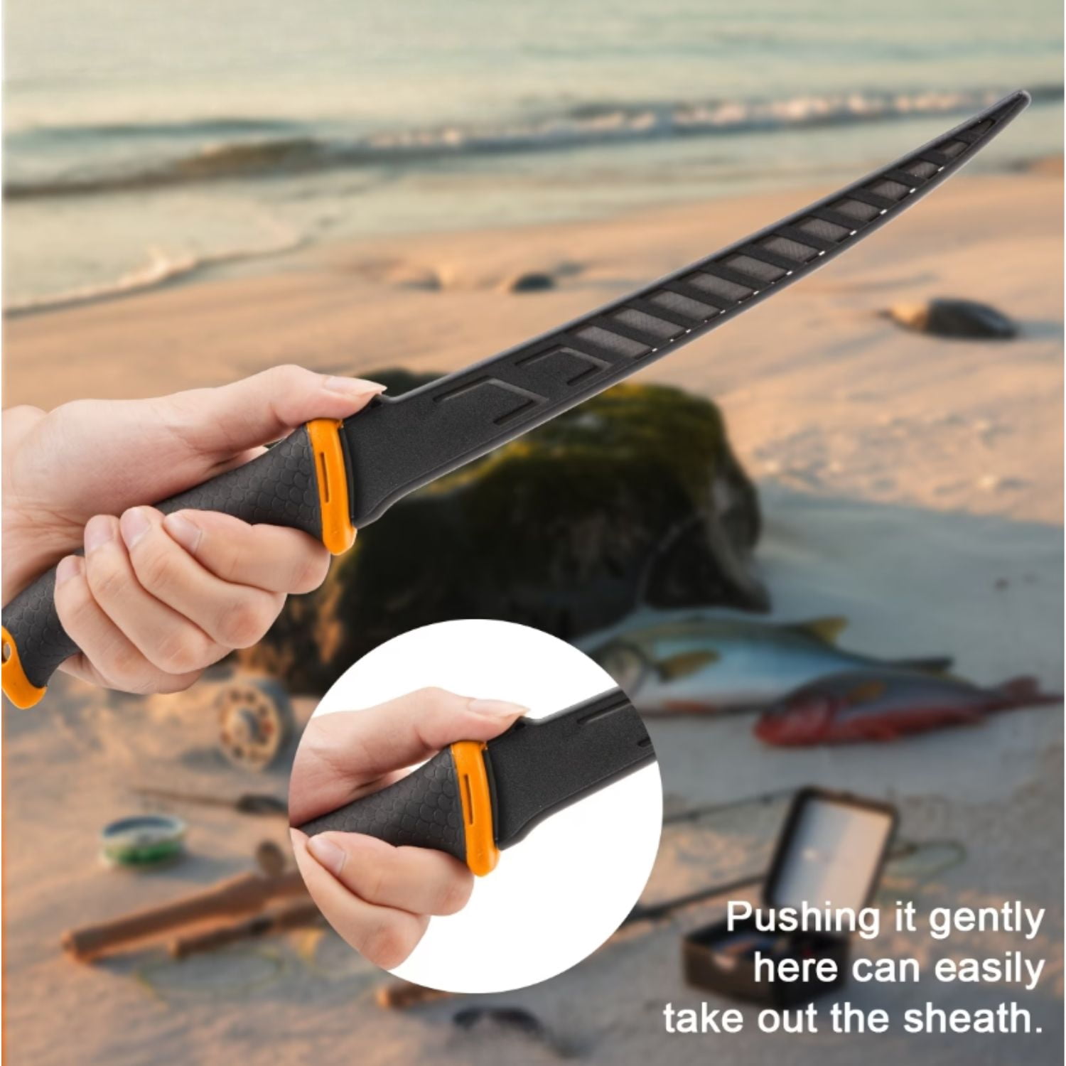 Nilight 7pcs Fishing Tools Kit- Fishing Plier, Fish Lip Gripper, Fillet Knife, Scissors, Fishing Accessories and Equipment, Fishing Gifts for Men