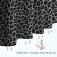 thumbnail image 6 of Black Leopard Print Shower Curtain 36"x72" ,Bathroom Decorative Shower Curtains Set with 12 Hooks,Modern Waterproof Washable Shower Curtain, 6 of 6