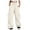 Khaki, variant on Quealent Women's Wide Leg Sweatpants Drawstring Waist Baggy Cargo Pants Casual Trousers with Pockets Hot Pink for Size 2XL
