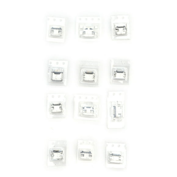 Dip Jack Connector, Stainless Steel Mini USB Connector Replacement Electrical Supplies DIY 12Pcs For DIY Project Power Ports For Electronic Power Ports Repair