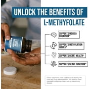 Triquetra Health L-Methylfolate (1 mg) Plus Methyl B12 Capsules