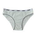thumbnail image 1 of WZXFASHION Culotte Bikini en Coton Taille Basse pour Femmes Bleu G, 1 of 4