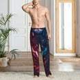thumbnail image 2 of Balery Cool Wolf Head Pantalones de pijama para hombre, pijama ultraligero, pantalón de descanso-XX-Large, 2 of 6