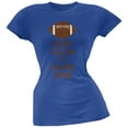 thumbnail image 1 of Keep Calm Game Time Football Indianapolis Blue Juniors Soft T-Shirt, 1 of 1
