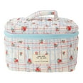 thumbnail image 2 of Homerr Trousse de Maquillage à Imprimé Floral en Coton, Grande Capacité, Fermeture Éclair, Poignée Douce, 2 of 7