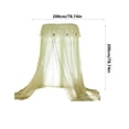 thumbnail image 3 of weibbin Princess Style Dome Mosquito Net High Density Mesh Foldable Ceiling Mounted Canopy, 3 of 6