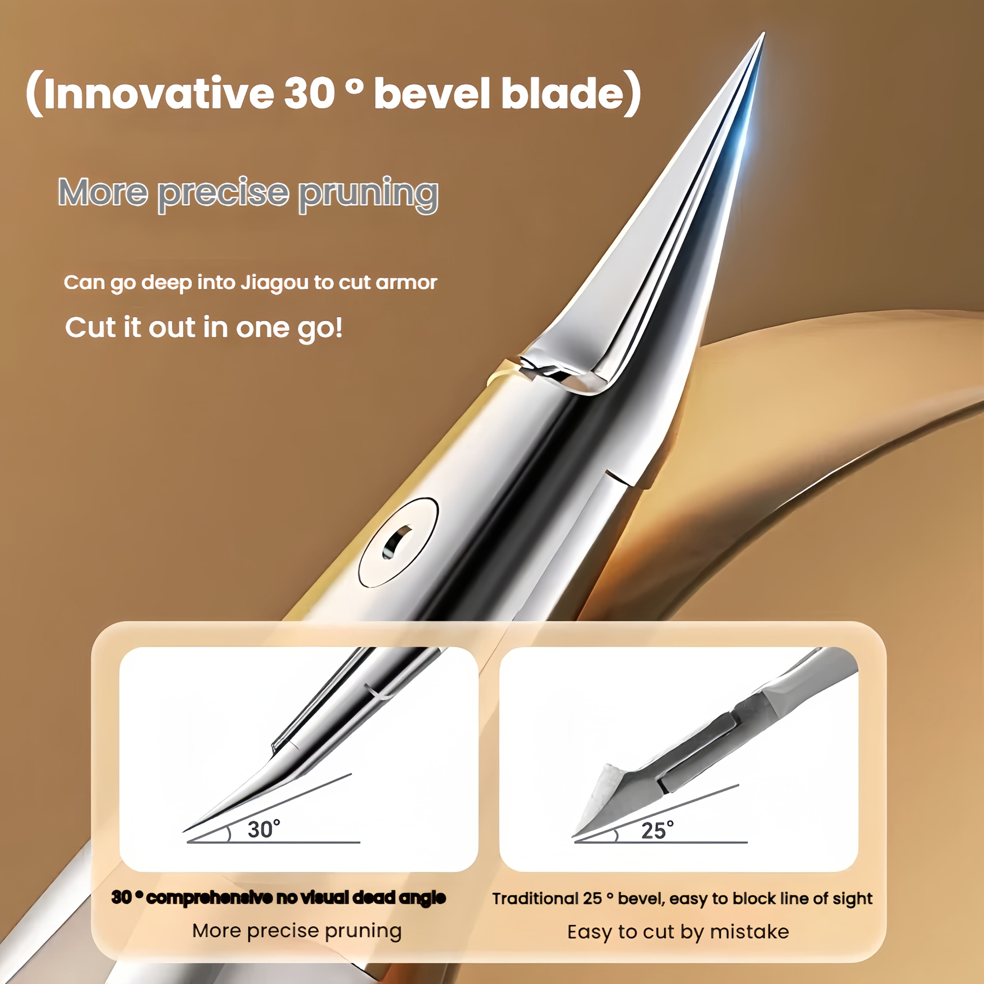 BAOLE "Professional grade stainless steel hawkbill pliers" for thick nails, precision nail trimming tools, paronychia trimming pliers, ingrown nails and dead skin scissors