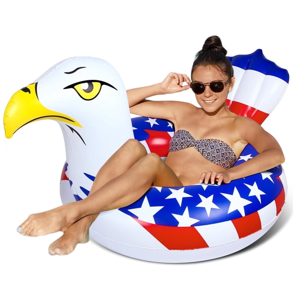 Tubo inflable para piscina Bheddi American Eagle con válvulas rápidas