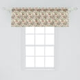 thumbnail image 2 of Ambesonne Bunny Valance Pack of 2, Pattern of Rabbits Dog Roses, 54"X18", Multicolor, 2 of 4