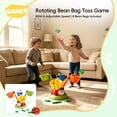 thumbnail image 6 of SaveJoy Kids Sports Toy 5-in-1, Outdoor Active Play Set with Rocket Launcher, Baseball & Toss Games, Musical Jump Toy for Ages 3-12, 6 of 9