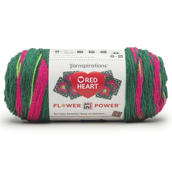 Red Heart All In One Granny Square Yarn-HYACINTH BUCKET