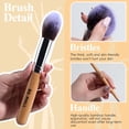 thumbnail image 3 of Set de Brochas de Maquillaje BS-MALL 11 Piezas Kabuki Sintéticas de Bambú con Bolsa, 3 of 6