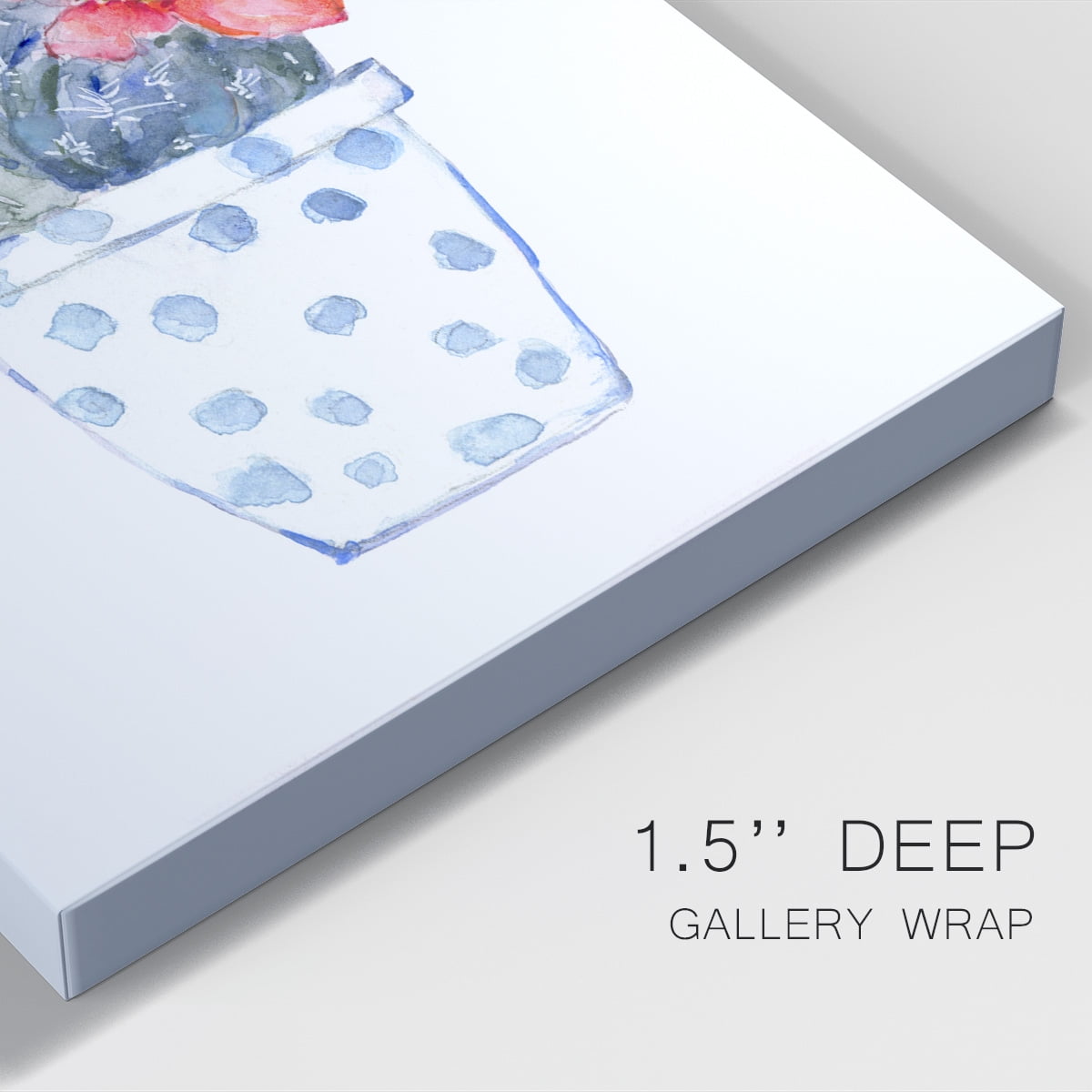 Cactus and Succulent Blooms II Premium Gallery Wrapped Canvas - Ready to Hang