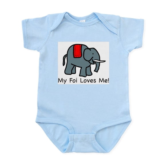 CafePress - My Foi Loves Me Infant Creeper - Baby Light Bodysuit, Size Newborn - 24 Months