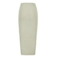 thumbnail image 6 of JGGSPWM Womens High-Waist Ribbed Midi Skirt Versatile Fashion Leisure Home Resort Beach Mid Length Skirts Beige S, 6 of 6