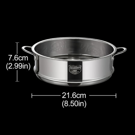 

HEQU Small Steamer Stainless Steel Steamer Insert For Cooking Pots Pot Steam Insert Steam Grid Inner Diameter 16-26 Cm