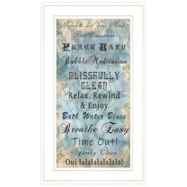 Paris Bath by Trendy Decor 4U Print Wall Art Wood Multi-Color