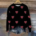 thumbnail image 6 of Horkkom Valentines Day Sweaters for Women Long Sleeve Crewneck Sweatshirts Pullover Heart Sweatshirts XXL, Gifts for Women, 6 of 6