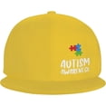 thumbnail image 2 of Autism Awareness Snapback Flatbrim Cap,Adjustable Jeans Caps Adjustable Denim Trucker Peaked Hats Mens/Womens, 2 of 4