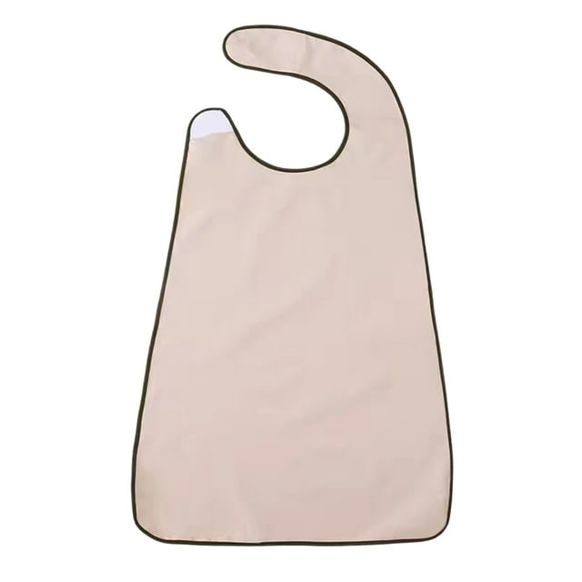 Pink Adjustable Bib For Adults, Washable Eating Cloth For Seniors And Disabled, 29.5 X 17.7 Inches, Clothing Protector For Meals, Durable And Easy Care, Hook And Loop Closure
