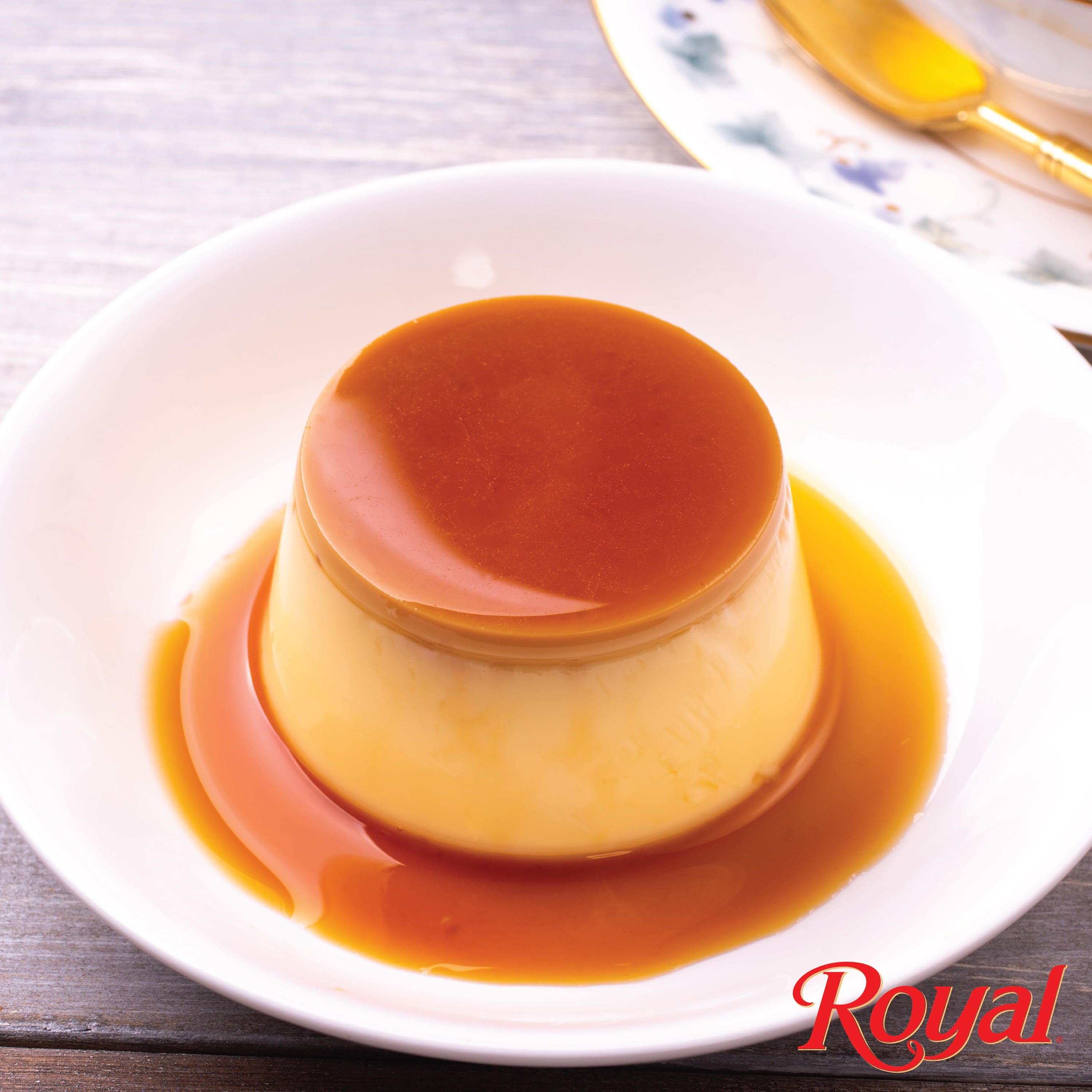 Royal Flan Instant Dessert Mix, No Caramel Sauce Included, 3.8 oz Family Size Box, 8.5 Servings
