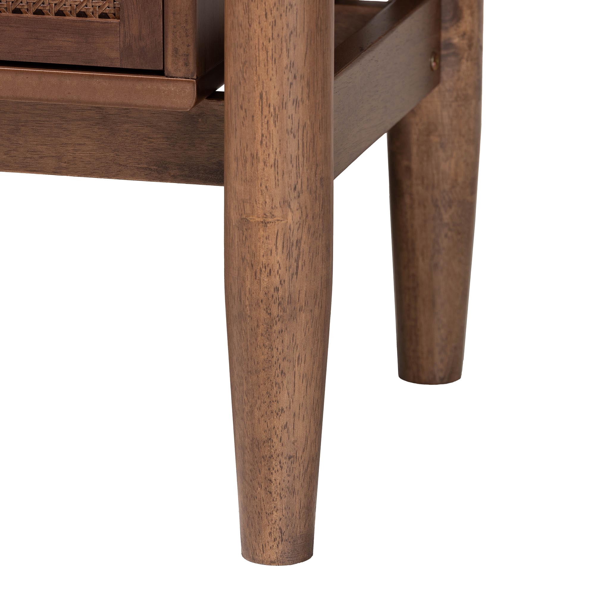 Baxton Studio Alyssa Japandi Dresser, 6-Drawer, Walnut Brown