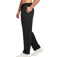 thumbnail image 6 of Zysthvn Casual Pants for Men Workout Straight Leg Winter Trousers for Men with Pockets Elastic Waist Drawstring Solid Quick Dry Pants, 6 of 9
