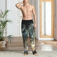 thumbnail image 2 of Naloa Space White Horse Pajama Pants Men, PJ Bottoms, Sleep & Lounge Pants-XX-Large, 2 of 6