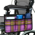 thumbnail image 3 of Bolsas grandes para con ruedas para silla de ruedas, bolsa lateral para patinete eléctrico, bolsa para reposabrazos cuadros rojos shamjiam nuevo walker basket walker, 3 of 9