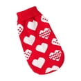 thumbnail image 2 of JIhuahe Warm Knit Pet Sweater for Dogs and Cats with Adorable Heart Pattern, Winter Cozy Clothing for Small Medium Pets, Ideal for Cold Weather and Holiday Festivities,Red,L, 2 of 5
