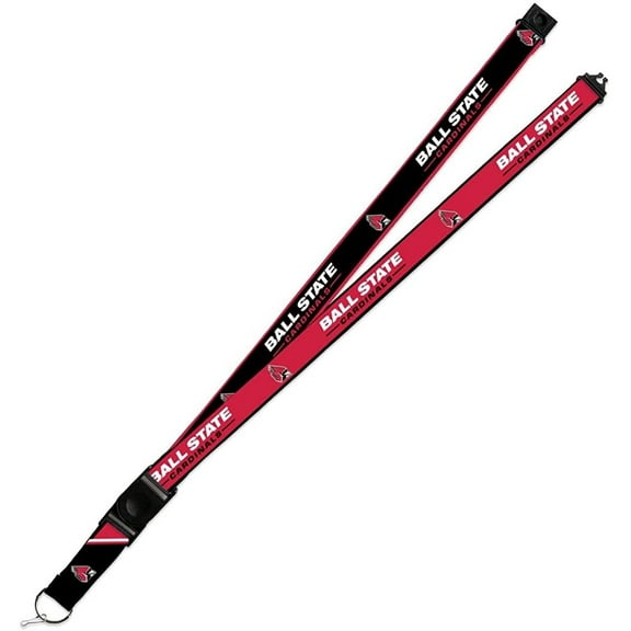 Ball State Cardinals Lanyard Keychain 2-sided Breakaway Clip University of