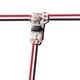 thumbnail image 1 of Conectores de cable Brightfour tipo T, 2 pines, 24 — 20 AWG, paquete de 12, 1 of 7