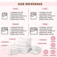 thumbnail image 6 of Castle Fairy Personalized Initial Girl 7-Piece Twin Bedding Sets,Kawaii Bowknot Bedding Comforter Set,Pink White Breathable Sheet Sets,Microfiber Bedroom Decor, 6 of 7