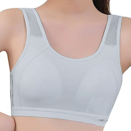 HCURIBAD Wireless Bras  Clearance! Sports Bralettes for Women No Underwire Seamless Wirefree Support Yoga Workout Bras Wireless Everyday Brassiere  Push up Bra  Backless Bra  Bras for Women Gray 3XL